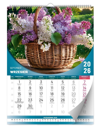 Kalendarz 2026 Prestige ścienny 1szt.mix