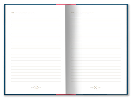 Planer dzienny białe kwiatki