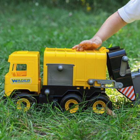 Śmieciarka Middle Truck żółta w kartonie 32123