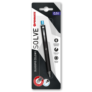 Długopis PENMATE żelowy Solve na blistrze