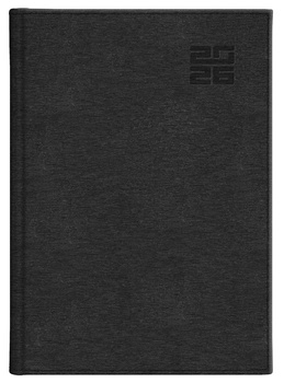 Kalendarz 2026 B5 tygodniowy z notesem Aluminium Standard czarny