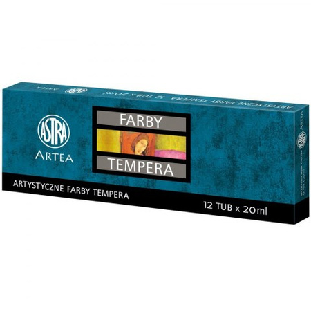 Farby tempera Astra 12 kolorów 20 ml