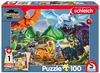 Puzzle 100 Schleich Eldrador Bitwa o super kryształ + figurka 113350