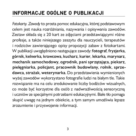 Fotokarty Zawody Uniwersalna pomoc edukacyjna