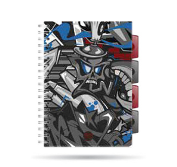 Kołozeszyt A5 100k kratka PP Coolpack street art