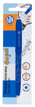 Długopis ścieralny OOPS niebieski blister