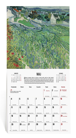 Kalendarz 2026 ścienny Vincent Van Gogh
