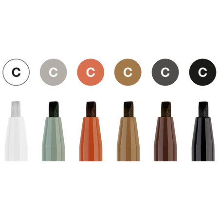 Zestaw do kaligrafii Pitt Artist Pen 6 sztuk