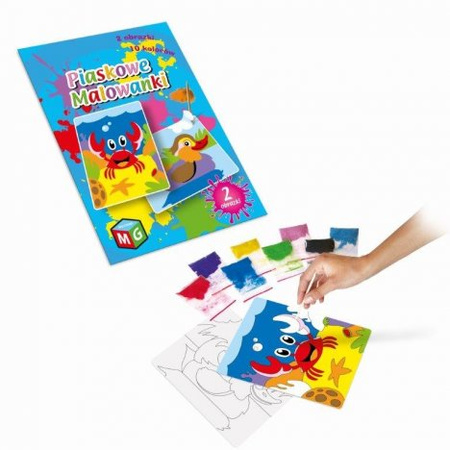 Piaskowe malowanki Krab i kaczka
