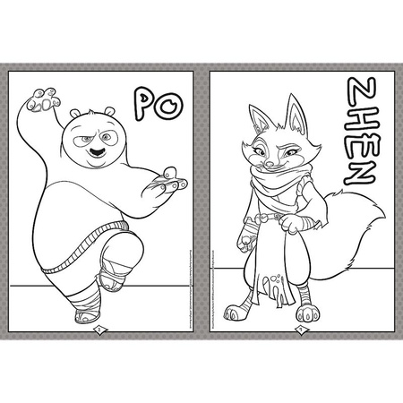 Kung Fu Panda. Kolorowanka. Malbuch. Colouring book