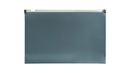 Teczka A5 na suwak PP grafit morandi