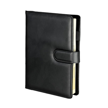 Kalendarz 2026 Genua premium A5 dzienny magnetyczny czarny KDP-25GNZ