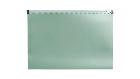 Teczka A5 na suwak PP zieleń morandi