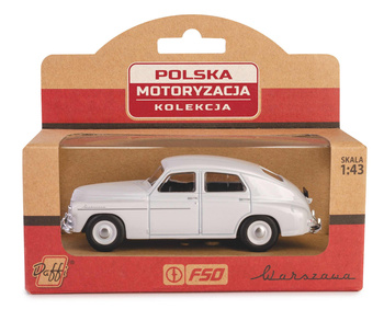 PRL Warszawa M20 biały w skali 1:43