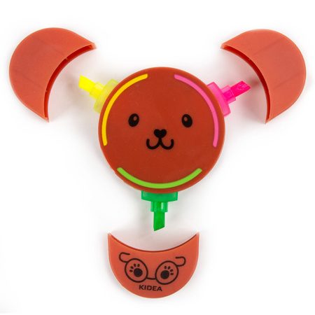 Zakreślacz 3w1 z figurką Kidea mix 1 sztuka