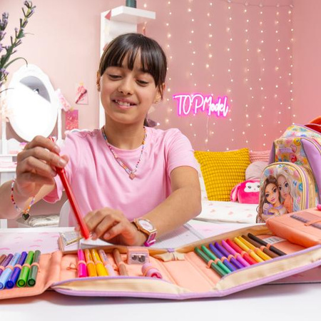 Piórnik rozkładany z wyposażeniem Top Model Girl Power 13284A