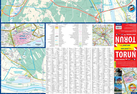 Toruń plan miasta 1:20 000 papier 2023