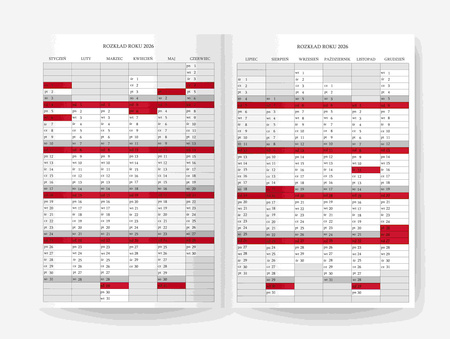 Kalendarz 2026 12 m-cy. Hip hop A5 tygodniowy różowy