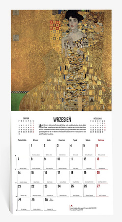 Kalendarz 2026 ścienny Gustave Klimt
