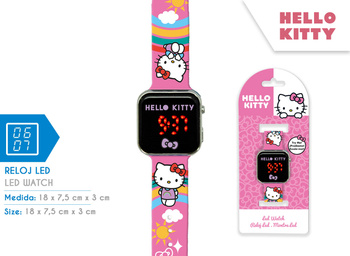Zegarek LED z kalendarzem Hello Kitty HK50201