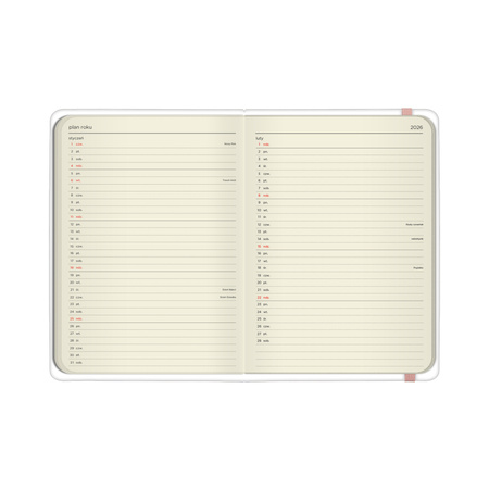 Kalendarz 2026 B6 dzienny Maki