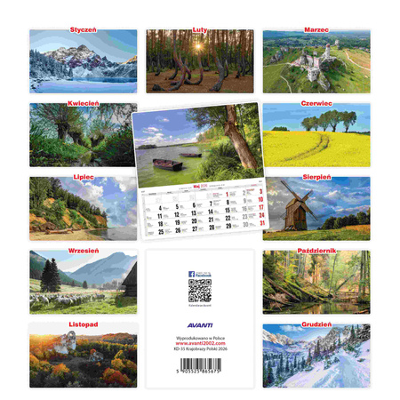 Kalendarz 2026 Krajobrazy polski KD-35
