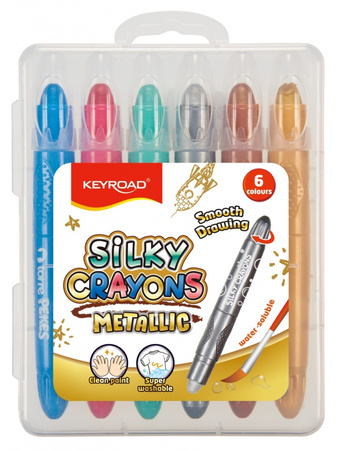 Kredki żelowe KEYROAD Metallic 6 kolorów