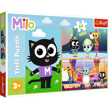 Puzzle 24 Maxi Przygody małego Kotka Milo 14371