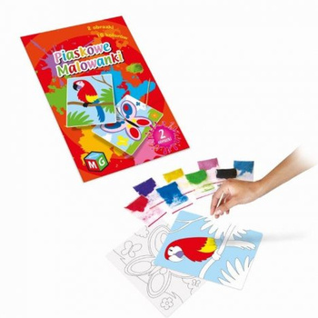 Piaskowe malowanki Motyl i papuga