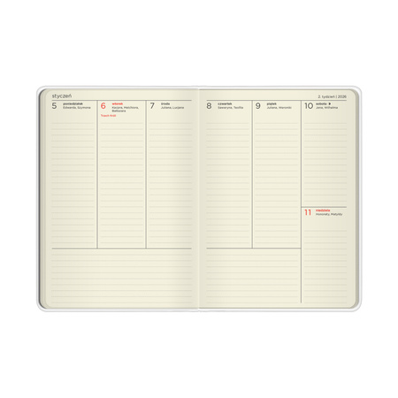 Kalendarz 2026 B6 tygodniowy Żółte Kwiaty