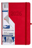 Kalendarz 2026 Jazz A5 tygodniowy czerwony