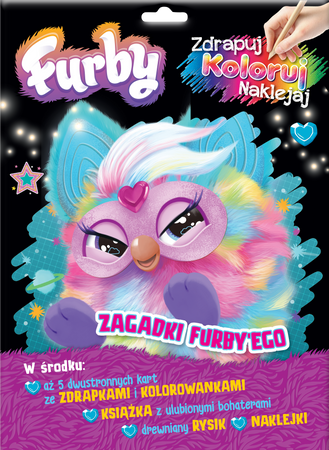 Zagadki Furby'ego. Furby. Zdrapuj, koloruj, naklejaj