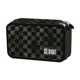 Piórnik 2-komorowy z wyposażeniem Chessboard Crush