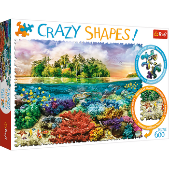 Puzzle 600 Crazy Shapes Tropikalna wyspa 11113