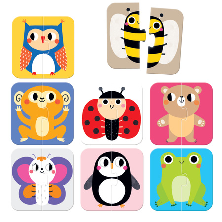 Puzzle Układam połówki Zwierzątka CzuCzu