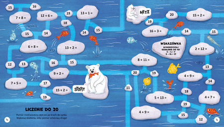 Niesamowite labirynty matematyczne. Dodawanie i odejmowanie