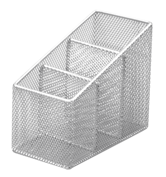 Przybornik do długopisów srebrny