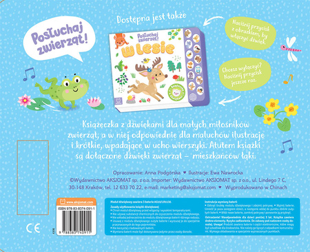 Na łące. Posłuchaj zwierząt! Książeczka z dźwiękami