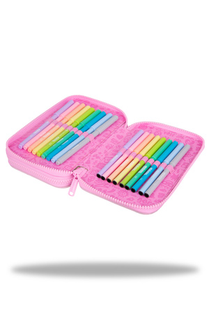 Piórnik 2-komorowy z wyposażeniem Coolpack Jumper 2 pastel powde róż