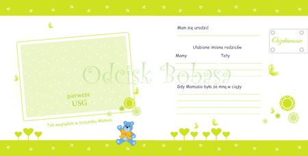 Album pierwszego roku Odcisk bobasa