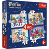 Puzzle 4w1 U Treflików pada śnieg 34657