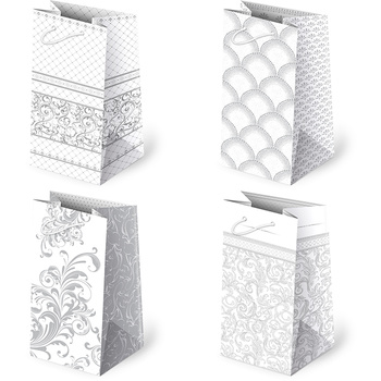 Torebki prezentowe T7-114 Białe 10 sztuk