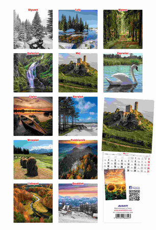 Kalendarz 2026 A3 Malownicza Polska A3-15