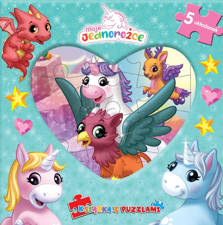 Moje Jednorożce. Książka z puzzlami