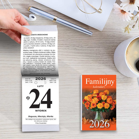 Kalendarz 2026 Familijny B7 zdzierak