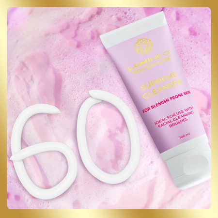 Szczoteczka do twarzy LUMIENO SONIC perłowa + żel do skóry problematycznej