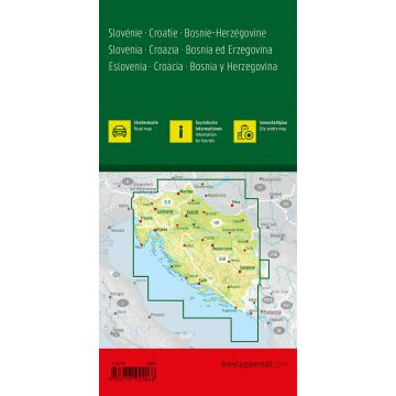 Mapa Słowenia Chorwacja Bośnia i Hercegowina 1:500 000 FB