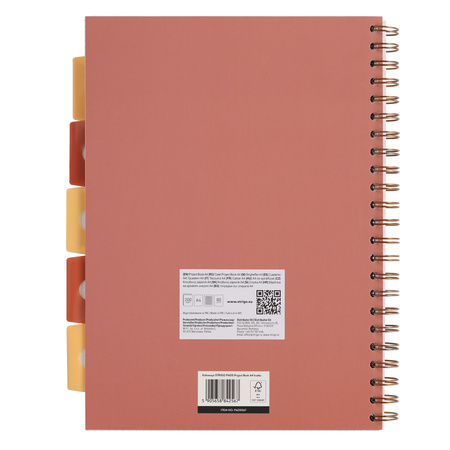 Kołozeszyt Strigo A4 Project Book Afryka pastelowo beżowy kratka