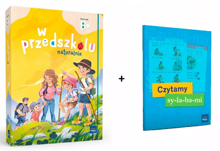 PAKIET Superpakiet W przedszkolu naturalnie. Poziom B+. Pakiet + Czytamy sylabami