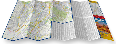 Rome and the Vaticancity street map 1:15 000 laminat 2025